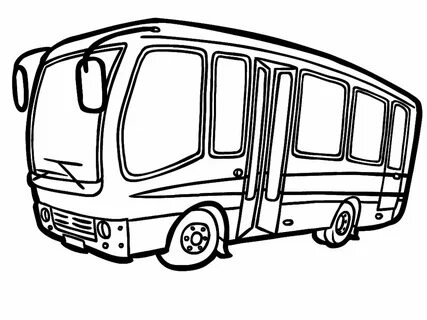 Раскраска автобус для детей 3 4 лет