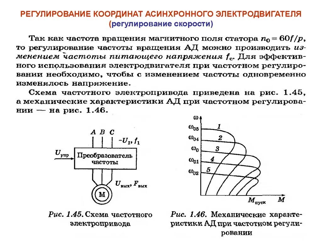 Частотно управляемого электропривода асинхронного двигателя. Преобразователь частоты вращения асинхронного двигателя схема. Частотного метода регулирования скорости асинхронного двигателя. Частотное регулирование частоты вращения асинхронного двигателя. Скорость электромотора