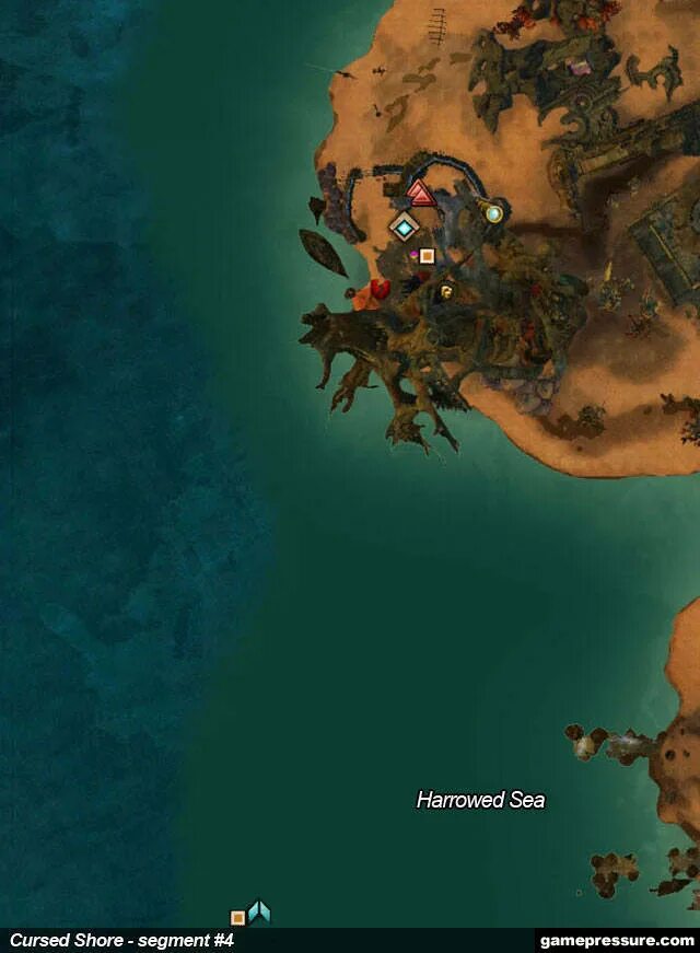 Cursed sea wiki. Guild Wars 2 Cursed Shore. Cursed Shore Map. The Cursed Isle карта. The Cursed Isle карта новая.