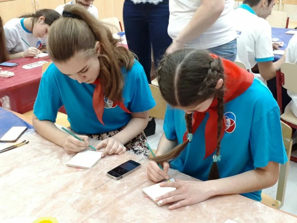 Занятия волонтеров