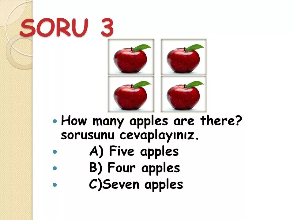 Apples much или many. How many Apples. How many Apples are there. There are Apples.