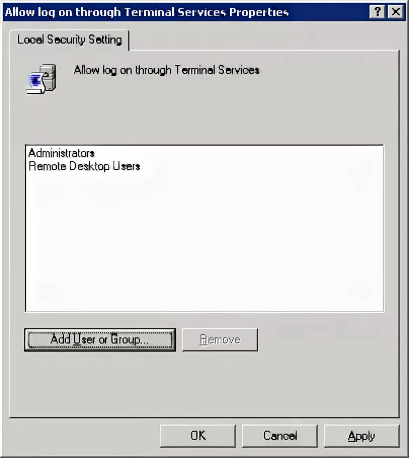 Windows terminal services