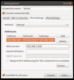 Ubuntu прописать dns