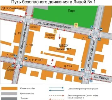 Техническая 1 на карте