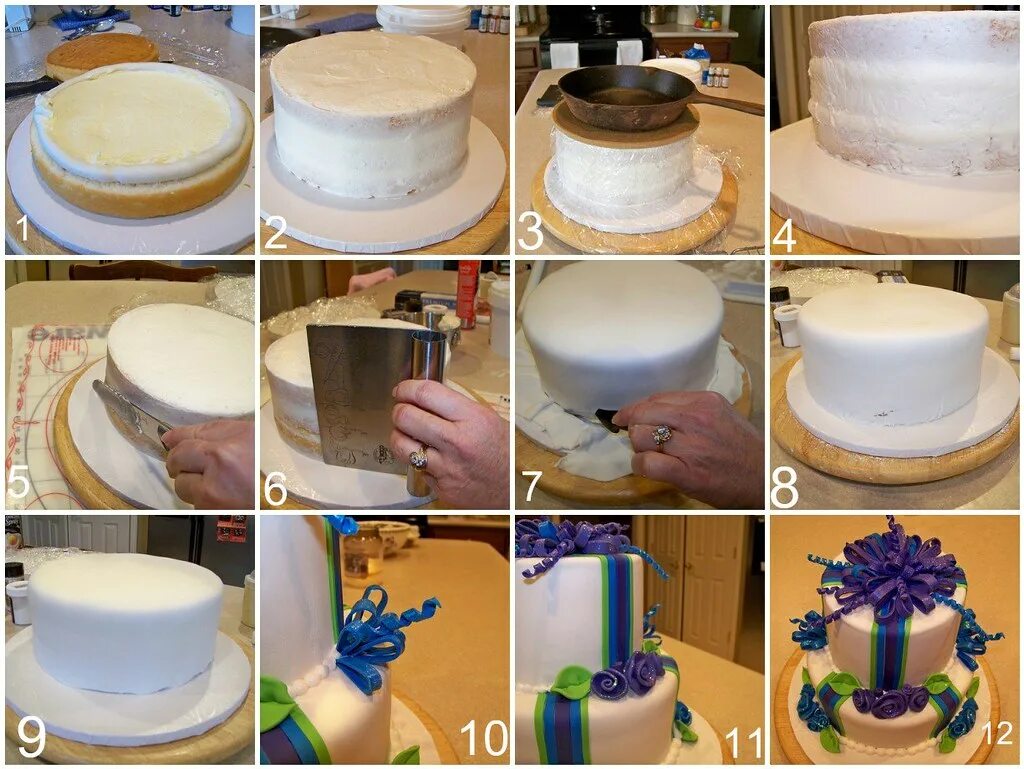Pro Tip: How to Cover a Round Cake with Fondant #cakedecorating Kuchen und torte