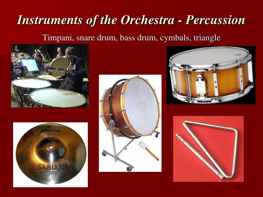 Orchestra instruments. Percussion Orchestra instruments. Orchestral instruments. Orchestra Drum. Барабан, треугольник тарелки музыкальный инструмент.