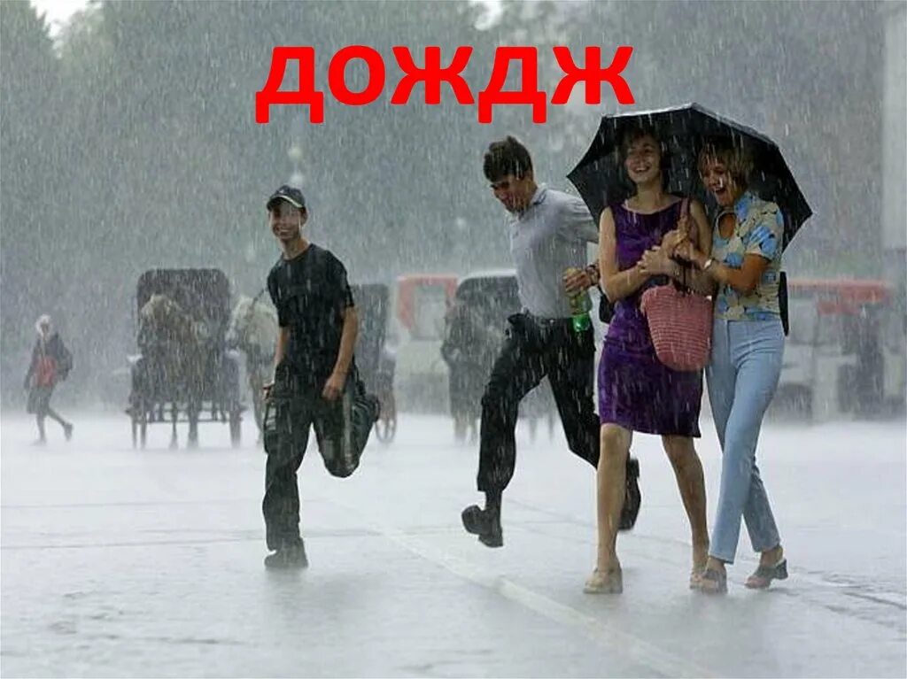 В какие дни будут идти дожди