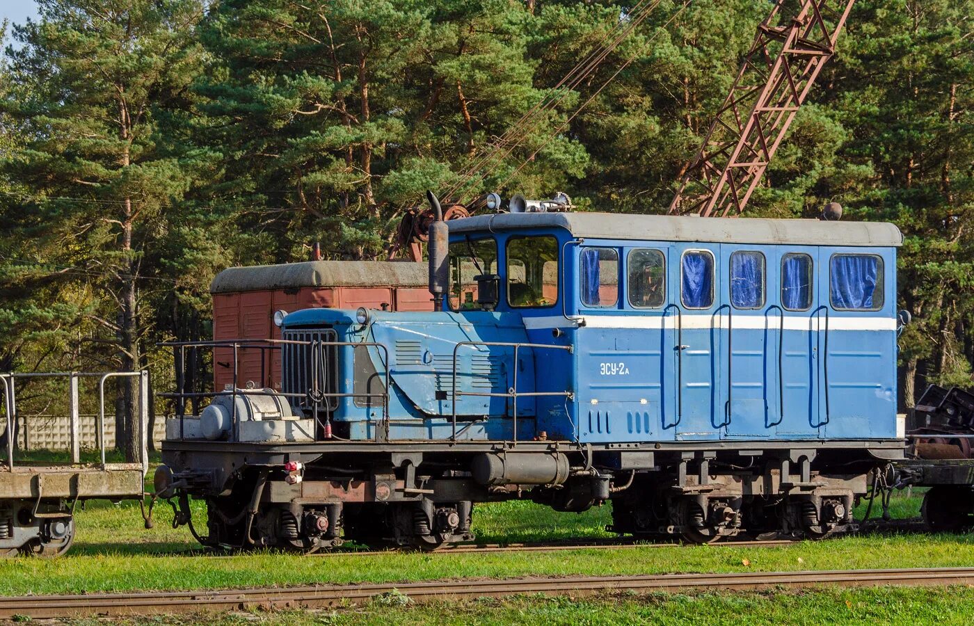 Самоходная электростанция эсу2а. ЭСУ 2а УЖД. Эсу2а УЖД тепловоз. Мотовоз ЭСУ.