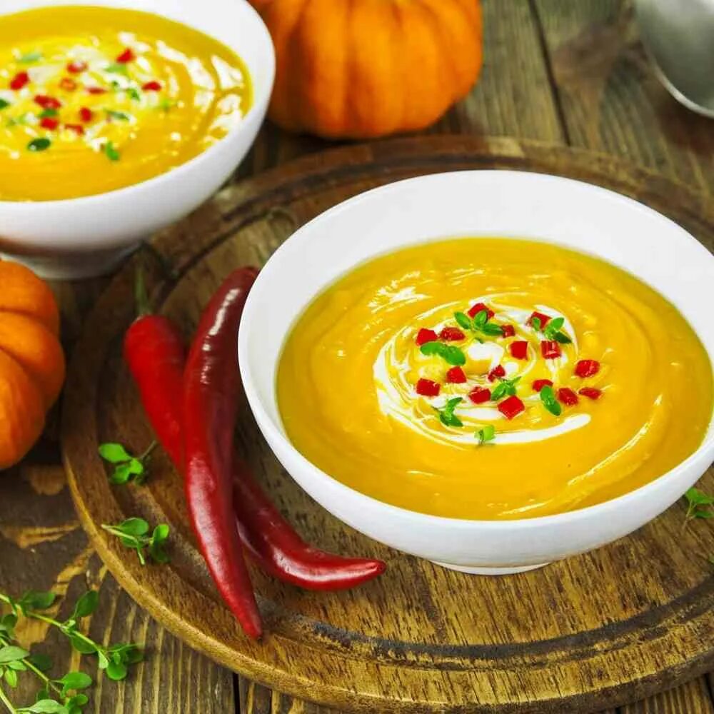 Куриный суп пюре с тыквой. Куриный суп пюре с тыквой