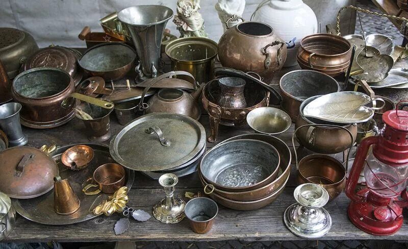 Медная посуда Кумыков. Антикварные вещи. Старая металлическая посуда. Старинная посуда и кухонные предметы.