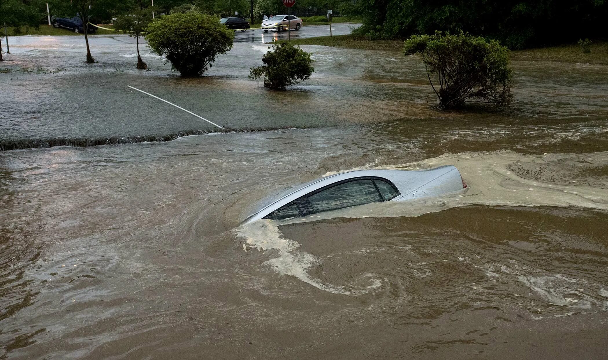 Наводнение во Флориде. Прибрежные наводнения. Наводнение машины. Затопленные машины наводнение.