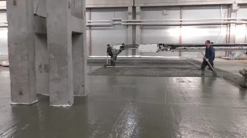 Бетонный пол видео