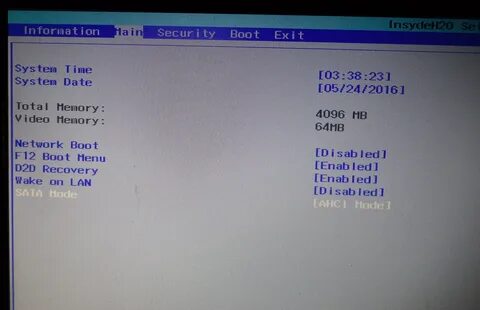 Ноутбук packard bell биос
