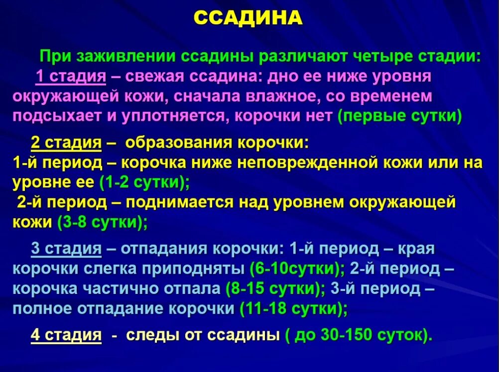 Зажило какое время