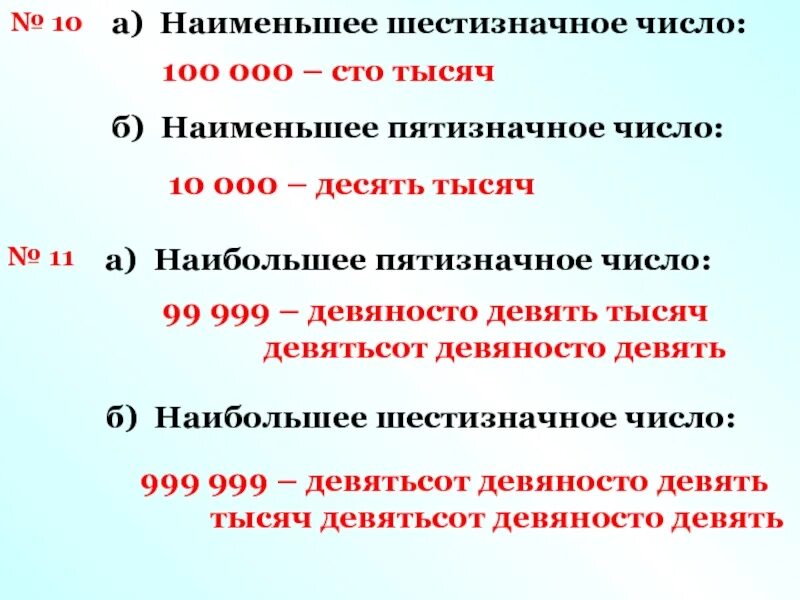 Наименьшее шестизнач число. Наименьшее пятизначное число. Наименьшие шестизначное число. Наибольшее и наименьшее число.