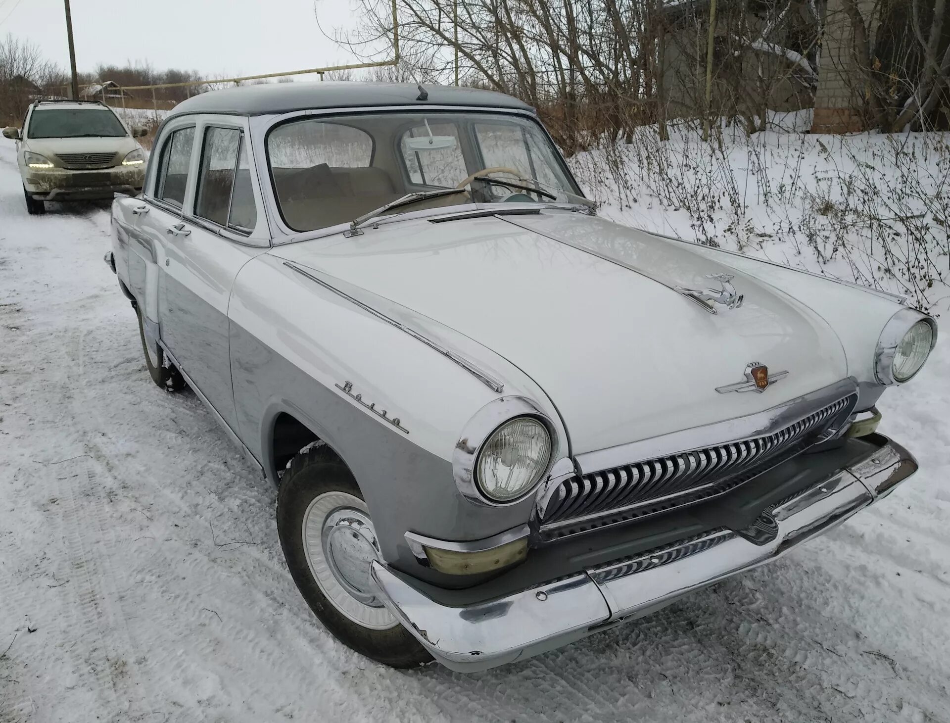Фото Белая Волга - ГАЗ 21, 5,8 л, 1970 года фотография DRIVE2