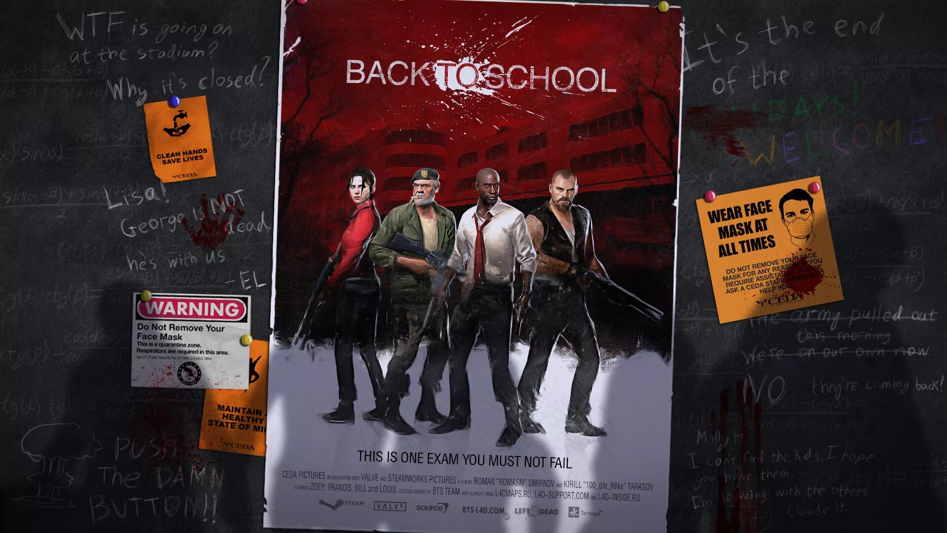 Left 4 Dead 2 poster. Left 4 Dead 2 — кампания back to School. Left 4 Dead 2 Постер. Left 4 back