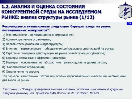 Товарный рынок фирмы