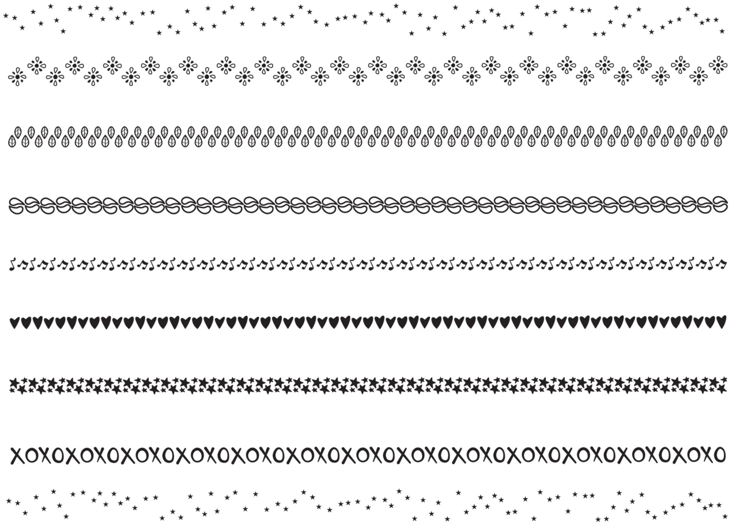 Border edge line. Border edge line