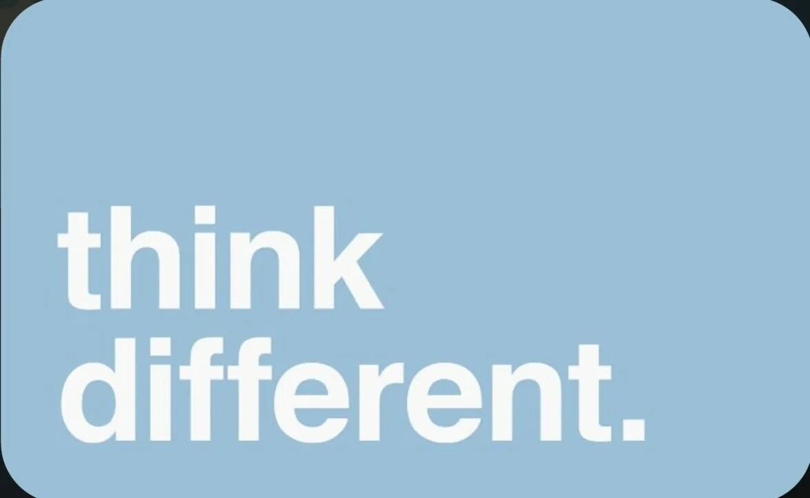 Think 1 wordwall. Надпись different. надпись think different. think different слоган. think different обои.