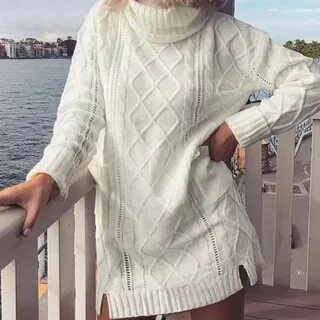 Вязание белых свитеров