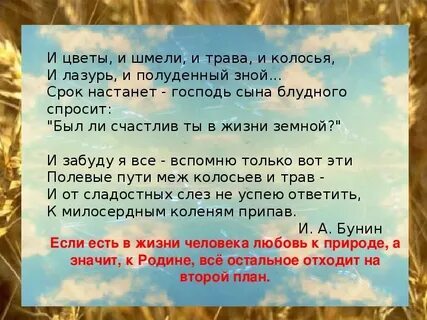 Стихотворение зной