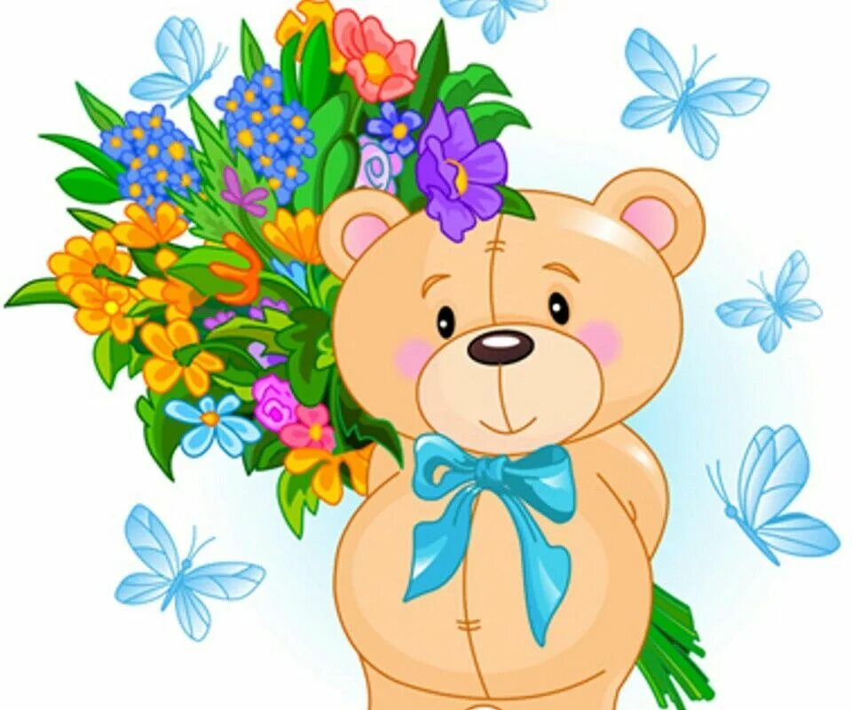 Картинки детские красивые с пожеланиями мышка-милашка Cute art, Cute drawings, Vintage postcard