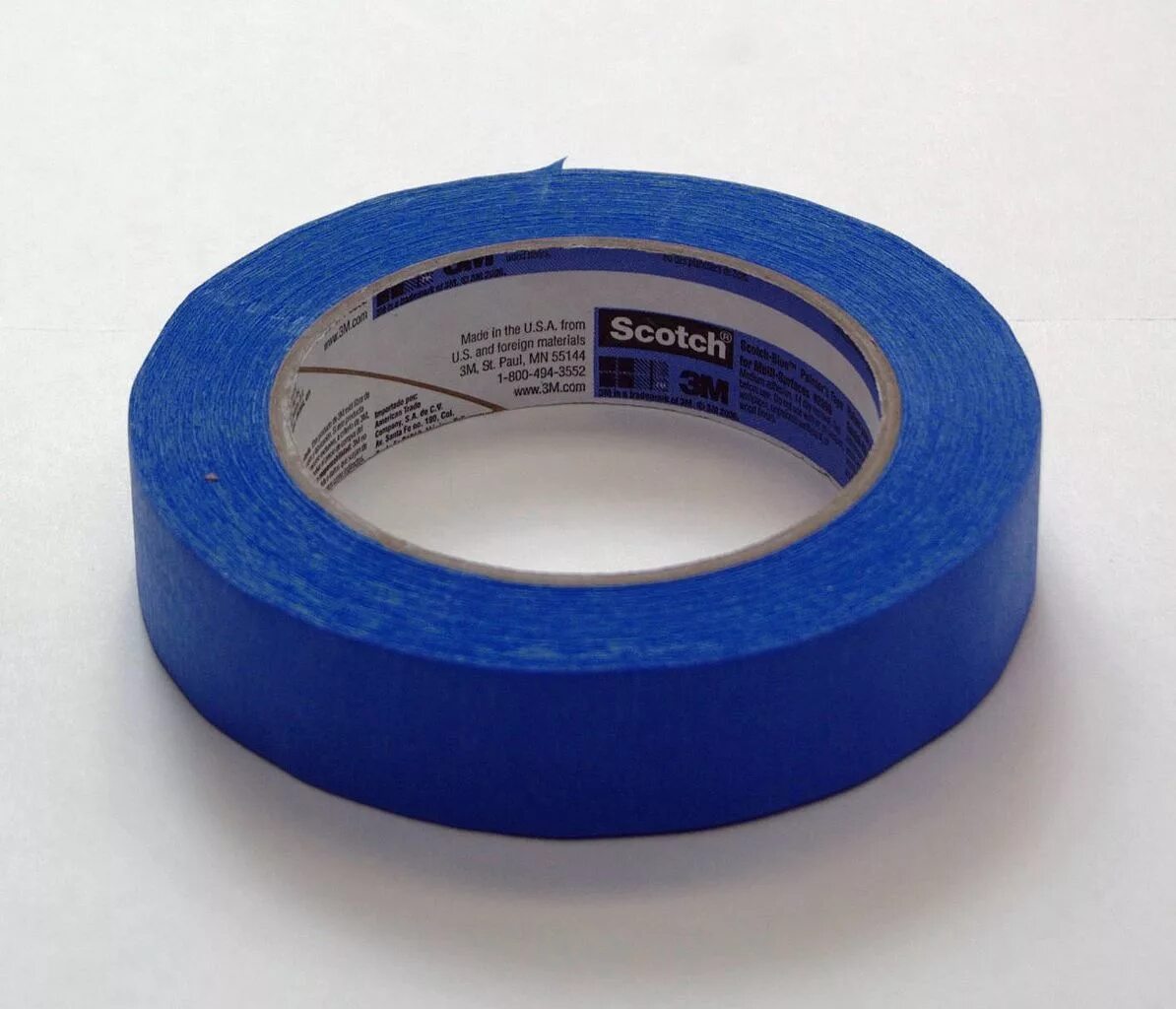 Wiki tape. Малярная изолента. малярный скотч painter tape. изолента синяя.