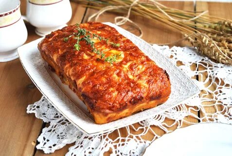 Мясной хлеб с сыром