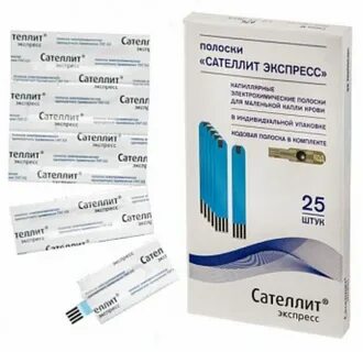Тест полоски сателлит экспресс 50 штук