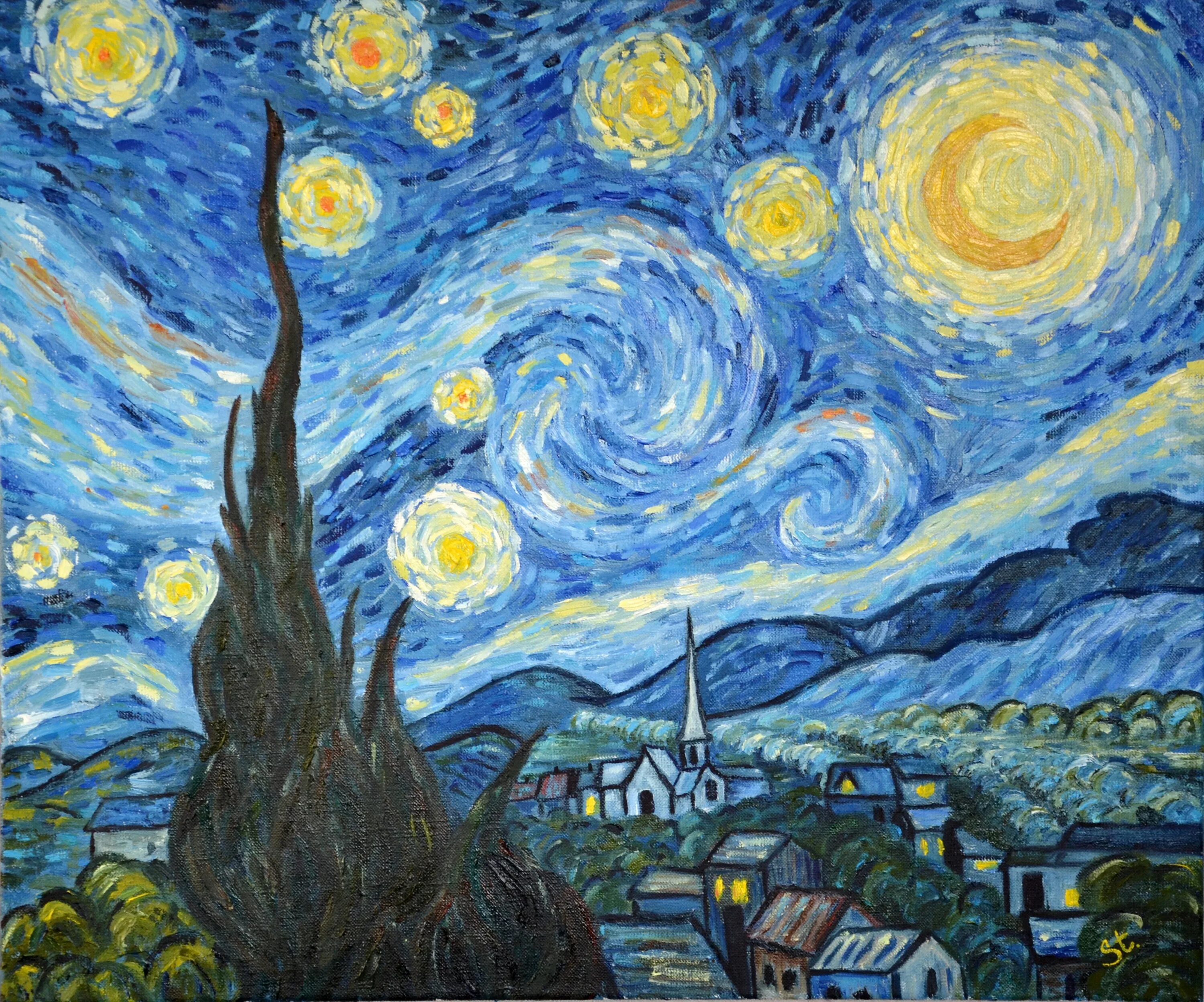 Картина звездная ночь