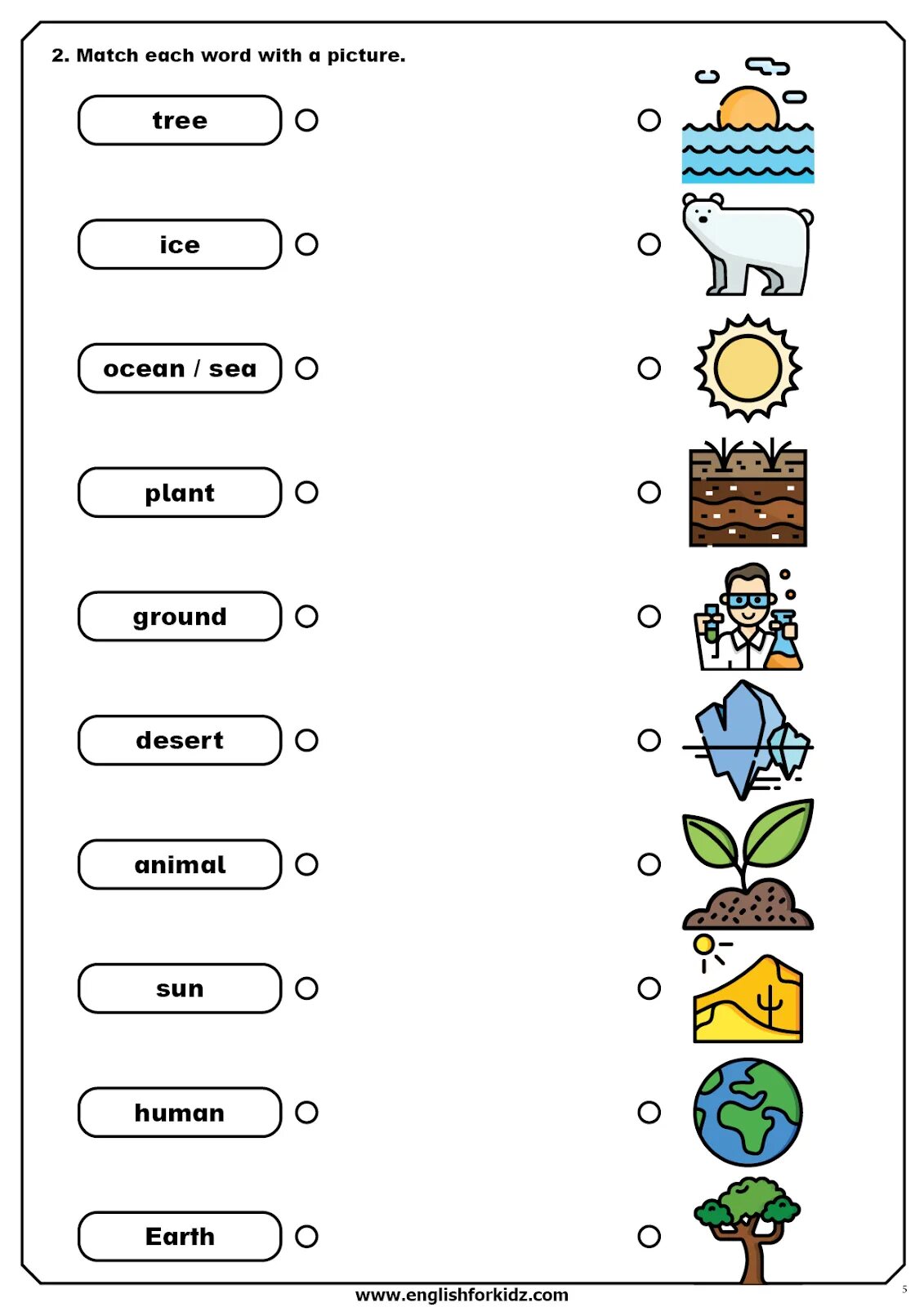 Match the words global