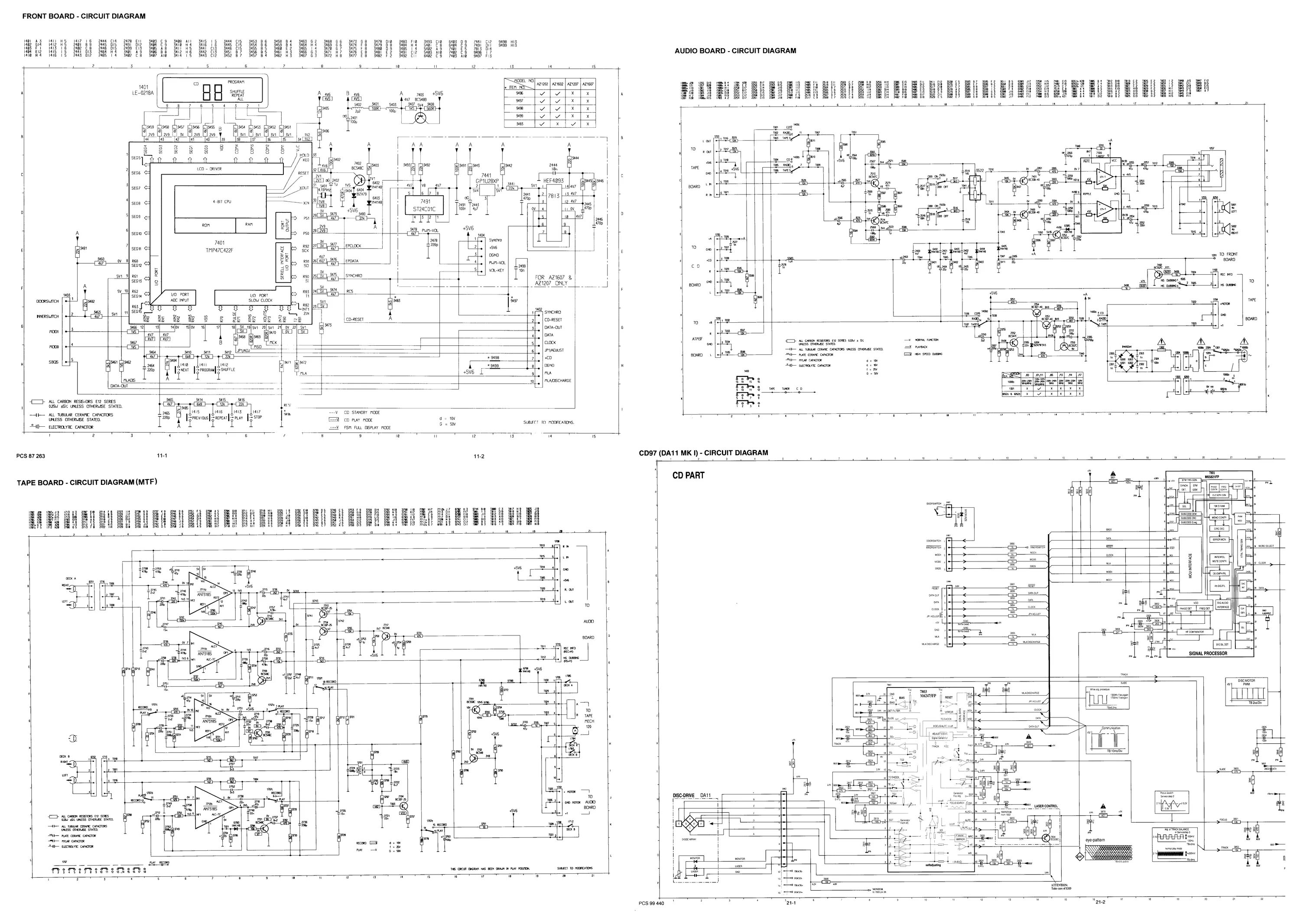 LG FFH-170 MINI HI-FI SYSTEM SCH Service Manual download, schematics, eeprom, re