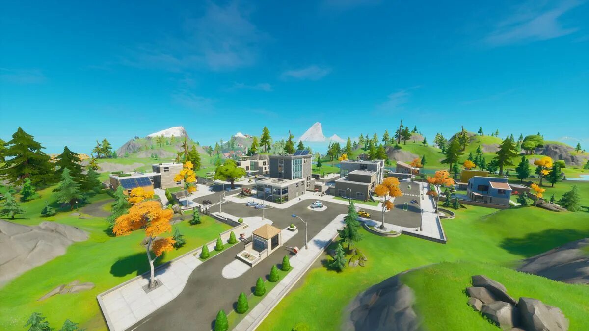 Game moment. Горный городок ФОРТНАЙТ. Одинокое озеро Fortnite. Lazy Lake локация ФОРТНАЙТ. ФОРТНАЙТ стройка.