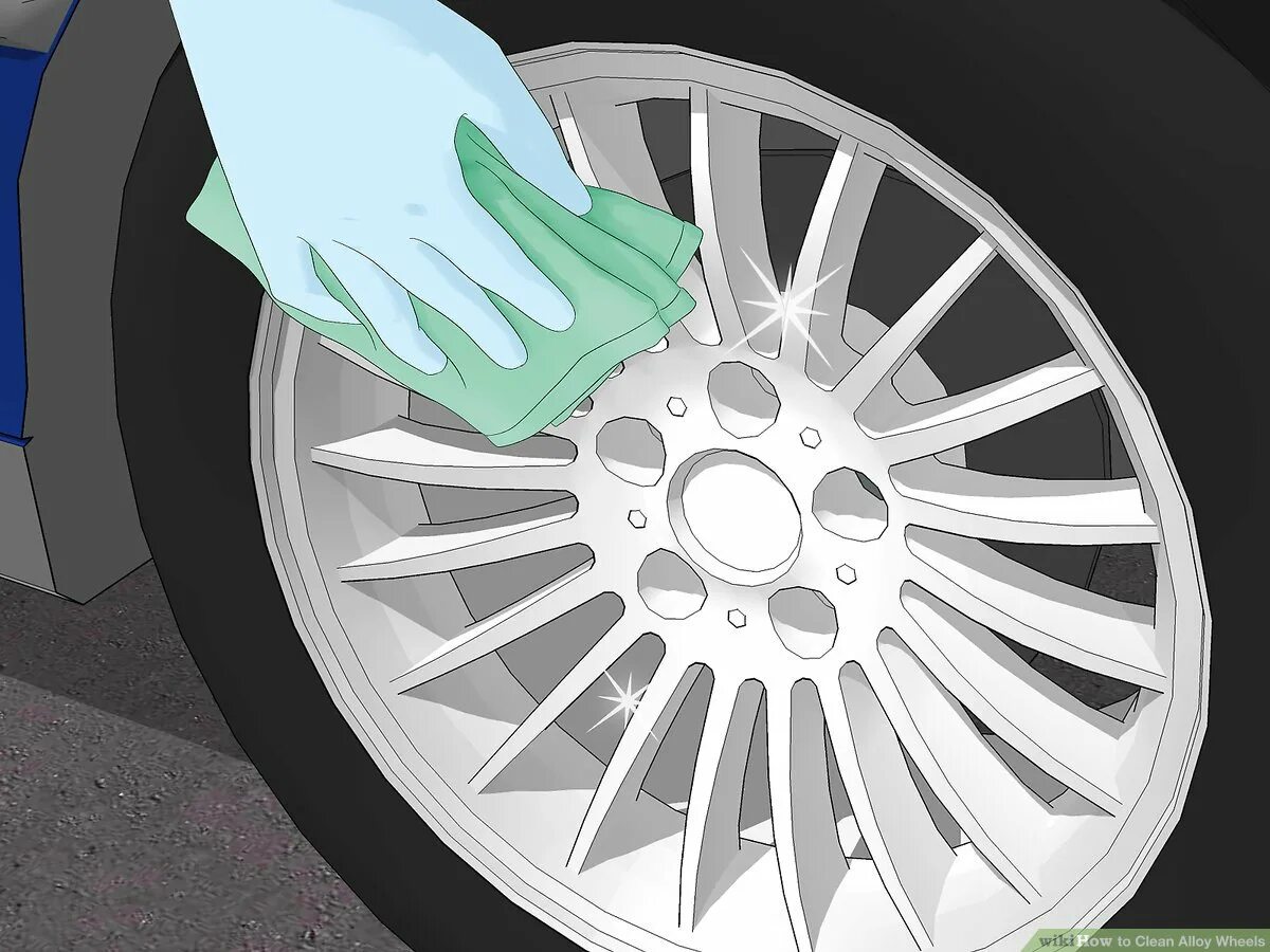 How to clean Alloy Wheels. Clean the Wheels. Клин колеса. Человек протирает хромированные диски автомобиля.