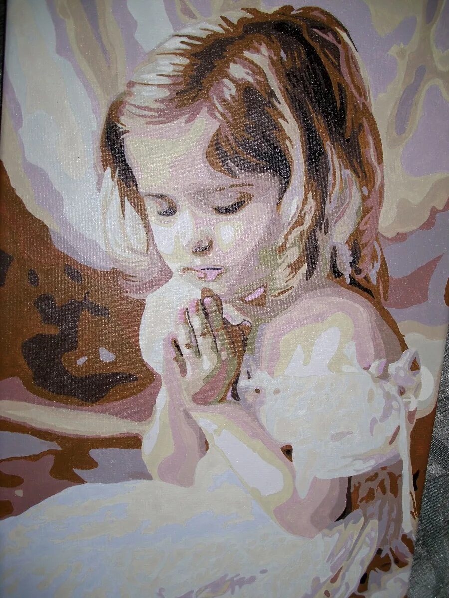 Молящаяся девочка картина. Девочка молится живопись. Ребенок молится картина. Молящийся ребенок акварелью. Музыка утренняя молитва