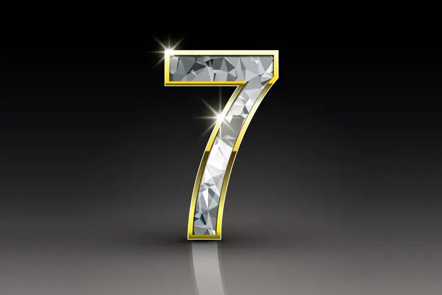 Неоновая цифра 7. Что означает число 7. Число 7 во сне. Цифра 7 трафарет. Магическое число 7.
