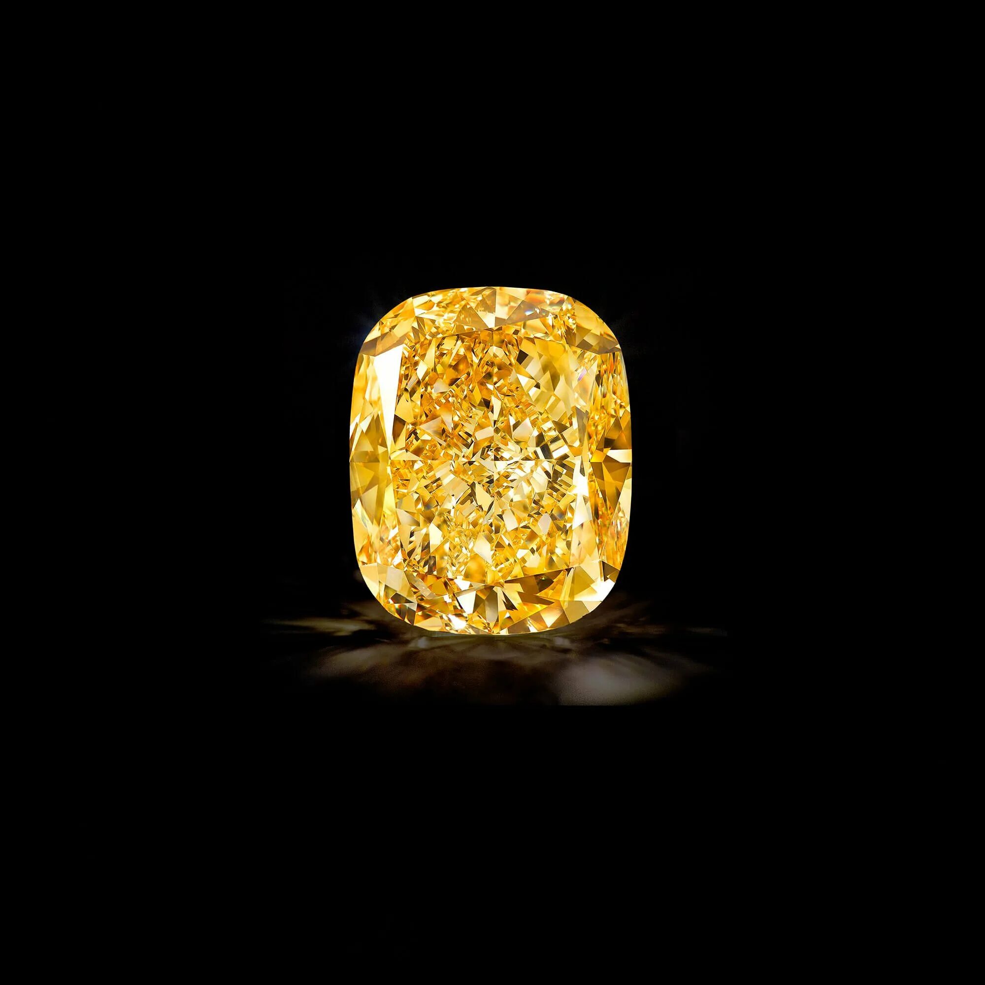 Diamond-Gold (Диамант золотой) стекло. Жёлтые неогранённые бриллианты.