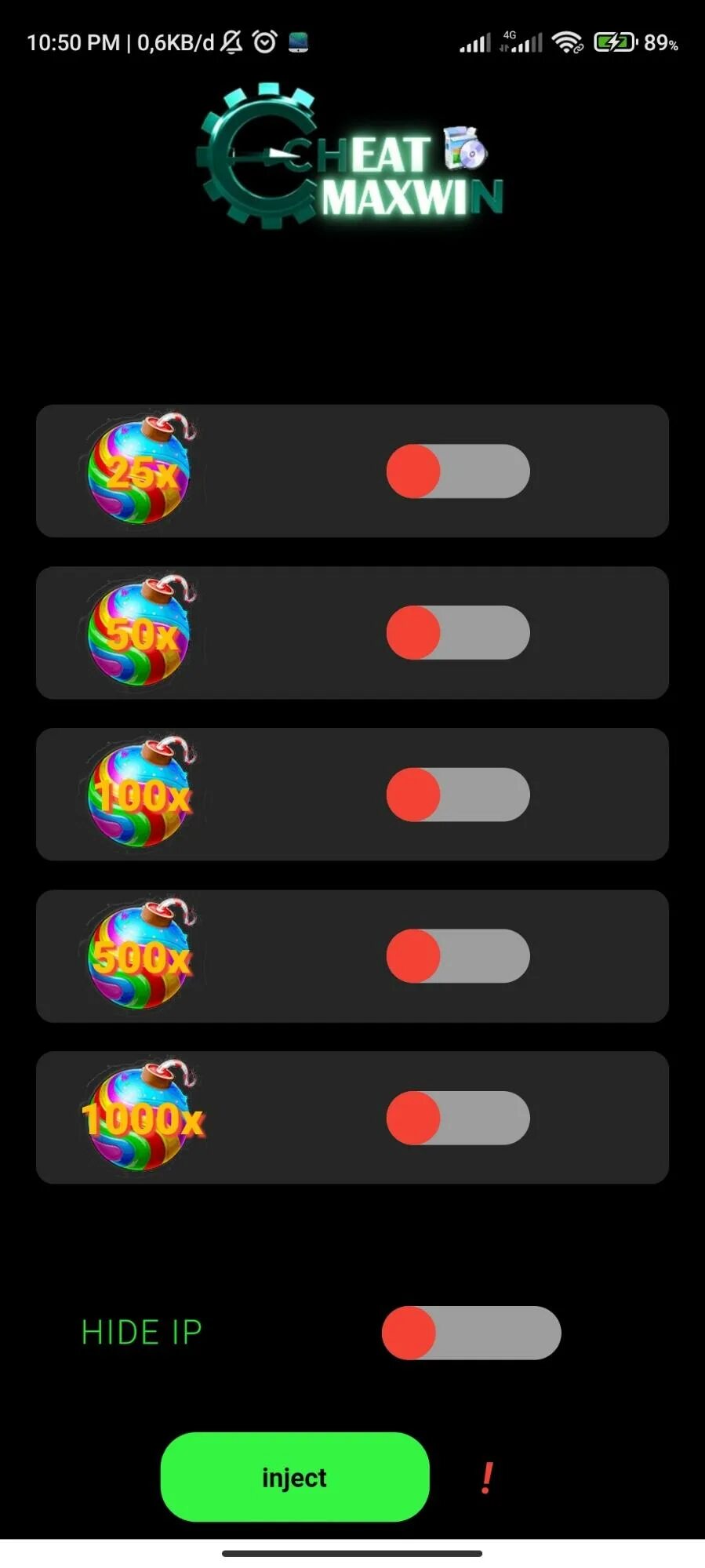 Cheat injector. Injector cheats.
