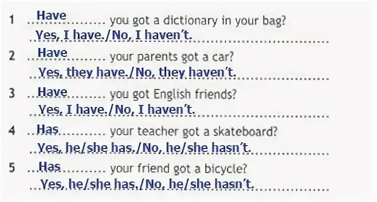 Have your friend got