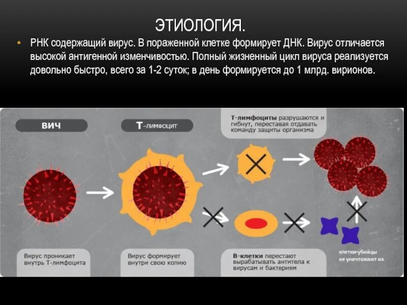В результате попадания в организм