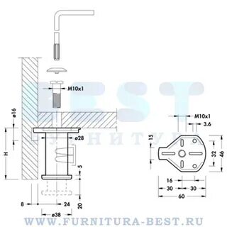 Расстояние ножек кухни