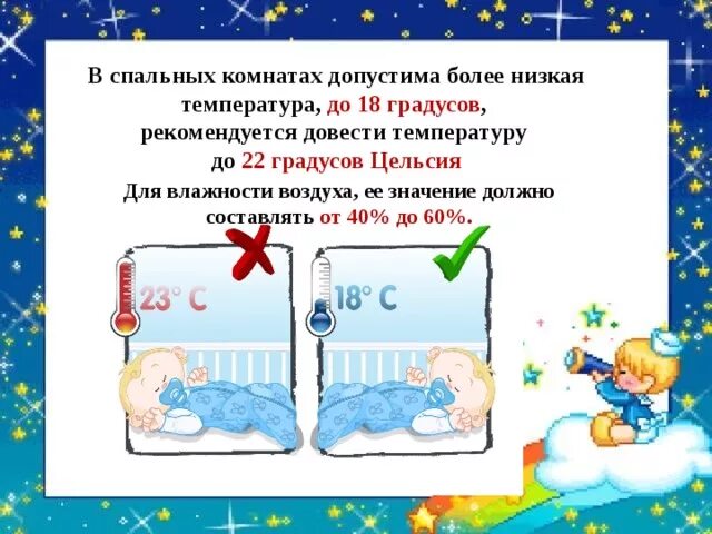 Сколько температура спать