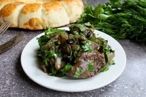 Салат с печенью по грузински