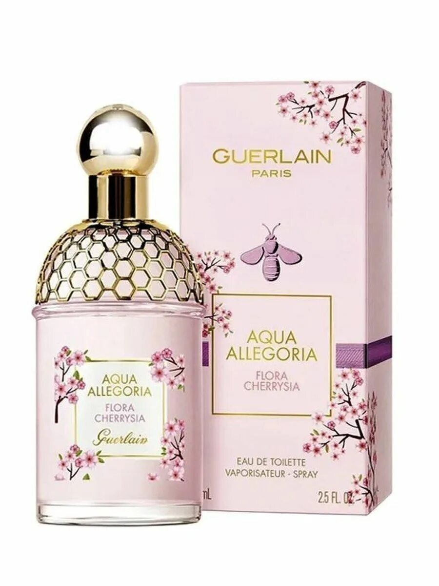 Guerlain Aqua Allegoria Flora Cherrysia 75 мл. Герлен духи женские Аква аллегория. Туалетная вода Guerlain Aqua Allegoria Flora Cherrysia.