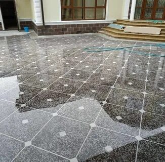 Мозаичные полы из бетона