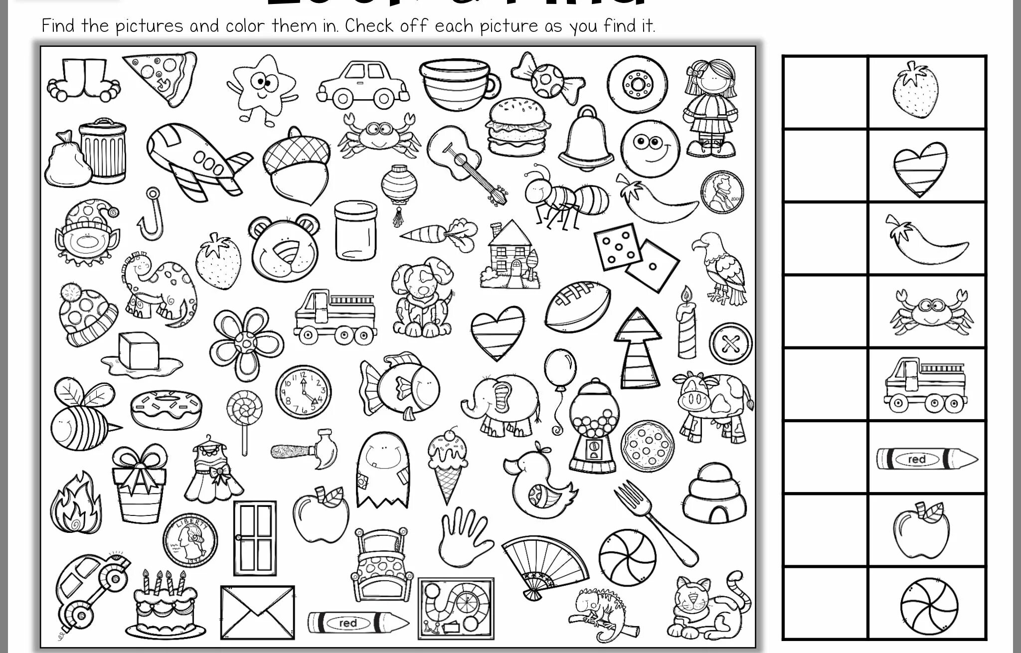 Look and find words