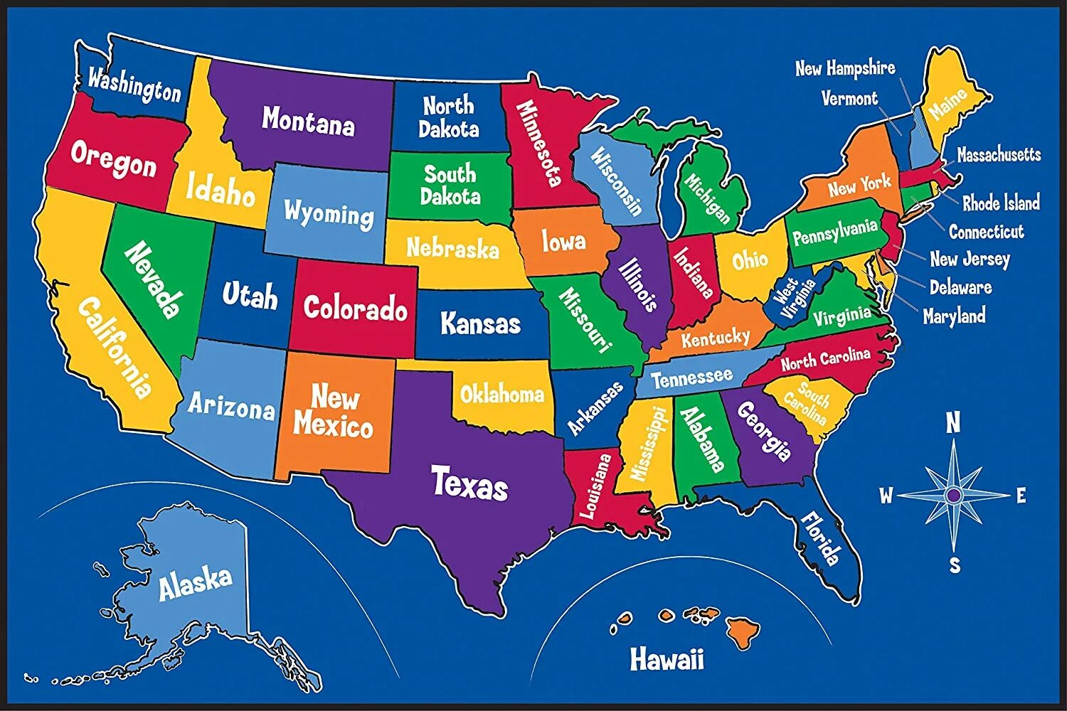 Карта США. Штаты США. Штаты Америки для детей. Штаты и города США. Топик страны