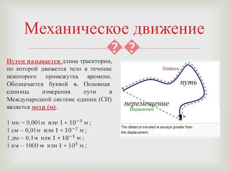 Движение 7 класс. Траектория путь перемещение формулы. Механическое движение Траектория. Механическое движение Траектория путь перемещение. Траектория путь перемещение физика.