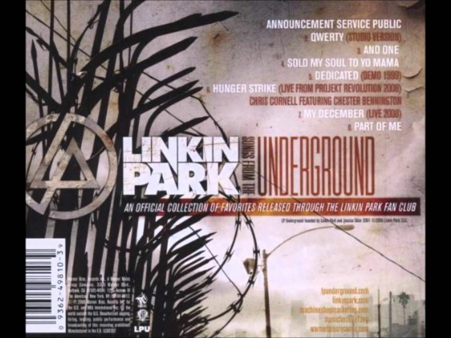 Songs from the Underground Linkin Park. Linkin Park - dedicated (Demo 1999). Linkin Park Underground 4.0. Linkin Park Underground 15. Linkin park demos